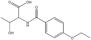 2-[(4-ethoxyphenyl)formamido]-3-hydroxybutanoic acid Struktur