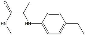 2-[(4-ethylphenyl)amino]-N-methylpropanamide Struktur