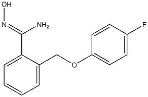 2-[(4-fluorophenoxy)methyl]-N'-hydroxybenzenecarboximidamide Struktur