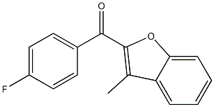 2-[(4-fluorophenyl)carbonyl]-3-methyl-1-benzofuran Struktur