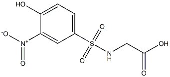 2-[(4-hydroxy-3-nitrobenzene)sulfonamido]acetic acid Struktur