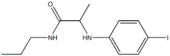 2-[(4-iodophenyl)amino]-N-propylpropanamide Struktur