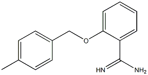 2-[(4-methylbenzyl)oxy]benzenecarboximidamide Struktur