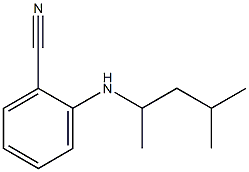 2-[(4-methylpentan-2-yl)amino]benzonitrile Struktur