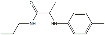 2-[(4-methylphenyl)amino]-N-propylpropanamide Struktur