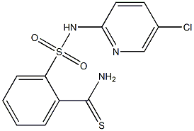 2-[(5-chloropyridin-2-yl)sulfamoyl]benzene-1-carbothioamide Struktur