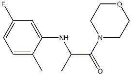 2-[(5-fluoro-2-methylphenyl)amino]-1-(morpholin-4-yl)propan-1-one Struktur