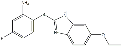 2-[(6-ethoxy-1H-1,3-benzodiazol-2-yl)sulfanyl]-5-fluoroaniline Struktur