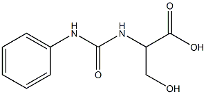 2-[(anilinocarbonyl)amino]-3-hydroxypropanoic acid Struktur