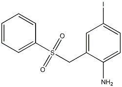 2-[(benzenesulfonyl)methyl]-4-iodoaniline Struktur