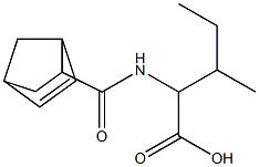 2-[(bicyclo[2.2.1]hept-5-en-2-ylcarbonyl)amino]-3-methylpentanoic acid Struktur