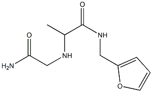 2-[(carbamoylmethyl)amino]-N-(furan-2-ylmethyl)propanamide Struktur