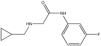 2-[(cyclopropylmethyl)amino]-N-(3-fluorophenyl)acetamide Struktur