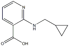 2-[(cyclopropylmethyl)amino]pyridine-3-carboxylic acid Struktur