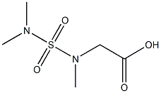 2-[(dimethylsulfamoyl)(methyl)amino]acetic acid Struktur