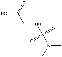 2-[(dimethylsulfamoyl)amino]acetic acid Struktur