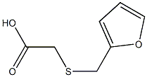 2-[(furan-2-ylmethyl)sulfanyl]acetic acid Struktur