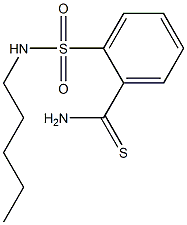 2-[(pentylamino)sulfonyl]benzenecarbothioamide Struktur