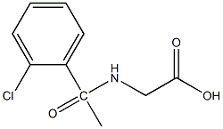 2-[1-(2-chlorophenyl)acetamido]acetic acid Struktur