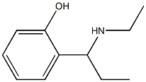 2-[1-(ethylamino)propyl]phenol Struktur