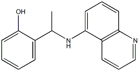 2-[1-(quinolin-5-ylamino)ethyl]phenol Struktur