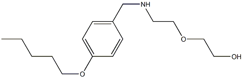 2-[2-({[4-(pentyloxy)phenyl]methyl}amino)ethoxy]ethan-1-ol Struktur