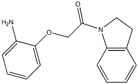 2-[2-(2,3-dihydro-1H-indol-1-yl)-2-oxoethoxy]aniline Struktur