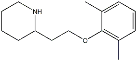 2-[2-(2,6-dimethylphenoxy)ethyl]piperidine Struktur