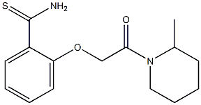 2-[2-(2-methylpiperidin-1-yl)-2-oxoethoxy]benzenecarbothioamide Struktur