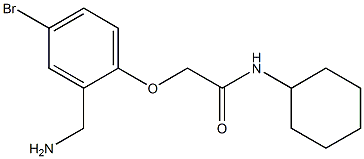 2-[2-(aminomethyl)-4-bromophenoxy]-N-cyclohexylacetamide Struktur