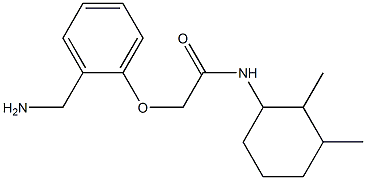 2-[2-(aminomethyl)phenoxy]-N-(2,3-dimethylcyclohexyl)acetamide Struktur