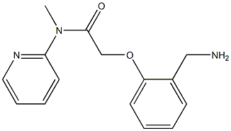 2-[2-(aminomethyl)phenoxy]-N-methyl-N-(pyridin-2-yl)acetamide Struktur