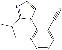 2-[2-(propan-2-yl)-1H-imidazol-1-yl]pyridine-3-carbonitrile Struktur