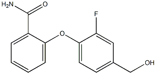 2-[2-fluoro-4-(hydroxymethyl)phenoxy]benzamide Struktur