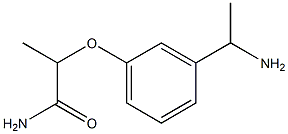 2-[3-(1-aminoethyl)phenoxy]propanamide Struktur