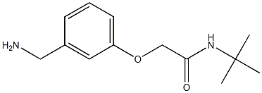 2-[3-(aminomethyl)phenoxy]-N-(tert-butyl)acetamide Struktur