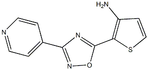 2-[3-(pyridin-4-yl)-1,2,4-oxadiazol-5-yl]thiophen-3-amine Struktur