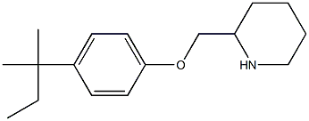 2-[4-(2-methylbutan-2-yl)phenoxymethyl]piperidine Struktur