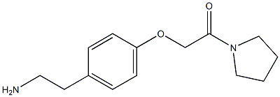 2-[4-(2-oxo-2-pyrrolidin-1-ylethoxy)phenyl]ethanamine Struktur