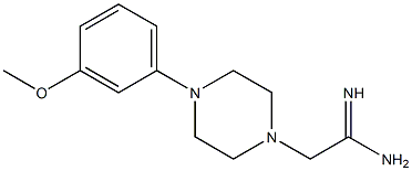 2-[4-(3-methoxyphenyl)piperazin-1-yl]ethanimidamide Struktur