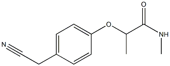 2-[4-(cyanomethyl)phenoxy]-N-methylpropanamide Struktur