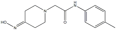 2-[4-(hydroxyimino)piperidin-1-yl]-N-(4-methylphenyl)acetamide Struktur