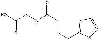 2-[4-(thiophen-2-yl)butanamido]acetic acid Struktur