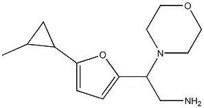 2-[5-(2-methylcyclopropyl)-2-furyl]-2-morpholin-4-ylethanamine Struktur