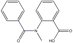 2-[benzoyl(methyl)amino]benzoic acid Struktur