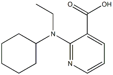 2-[cyclohexyl(ethyl)amino]pyridine-3-carboxylic acid Struktur