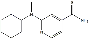 2-[cyclohexyl(methyl)amino]pyridine-4-carbothioamide Struktur