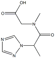 2-[N-methyl-2-(1H-1,2,4-triazol-1-yl)propanamido]acetic acid Structure