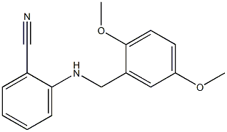 2-{[(2,5-dimethoxyphenyl)methyl]amino}benzonitrile Struktur