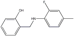 2-{[(2-fluoro-4-methylphenyl)amino]methyl}phenol Struktur